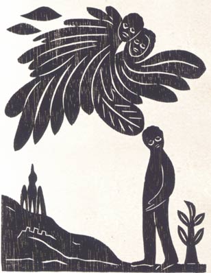 Heinz Stein: Illustration zu dem  Gedicht Von der Inspiration